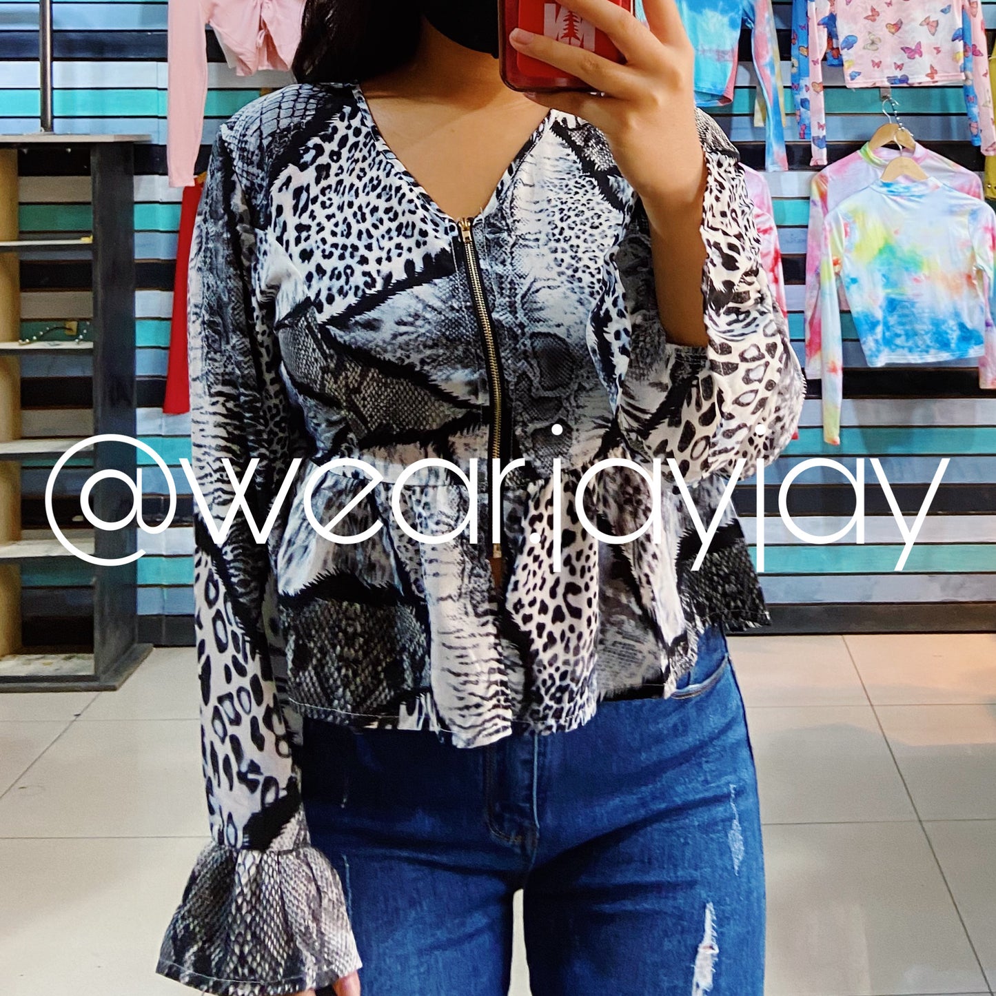 Blusa/chaqueta animal print